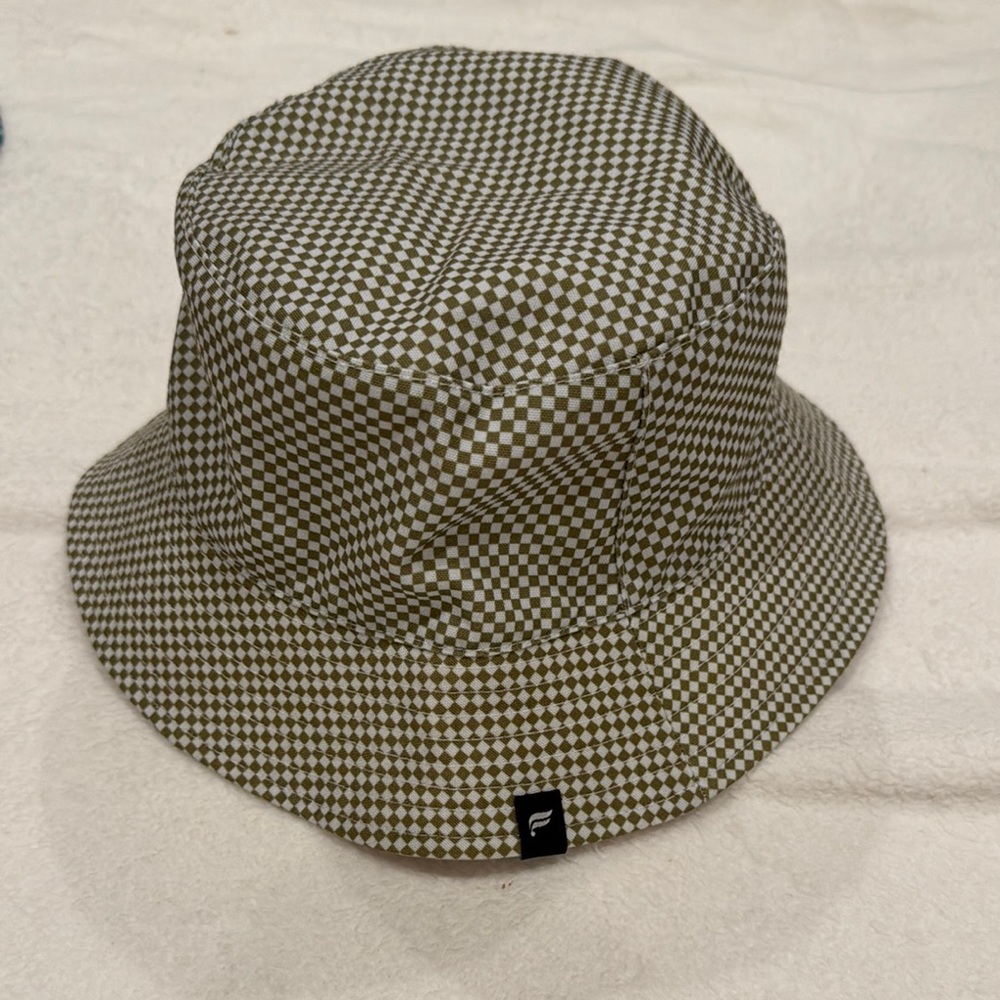 Fabletics green Checkered Bucket Hat